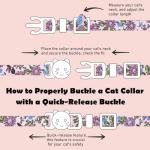 Floral Breakaway Cat Collars with Bell & Mouse Toy
