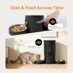 Smart Cat Feeder with App Control for Two Cats