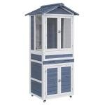 Large Wooden Reptile Tank with Storage and Wheels