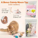 Floral Breakaway Cat Collars with Bell & Mouse Toy