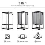 WACOOL 50 Gallon Front Opening Reptile Tank