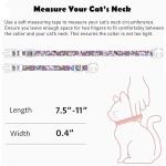 Floral Breakaway Cat Collars with Bell & Mouse Toy