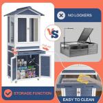 Large Wooden Reptile Tank with Storage and Wheels