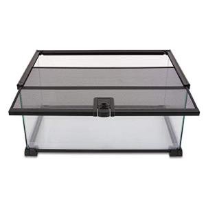 10 Gallon Glass Reptile Tank with Sliding Top