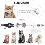 Cute GPS Cat Collar with AirTag Holder