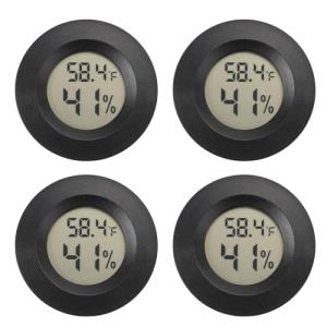 Digital Mini Hygrometer Thermometer for Reptiles 4-Pack