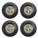 Digital Mini Hygrometer Thermometer for Reptiles 4-Pack