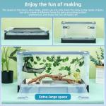 Foldable 16" Reptile Terrarium with Clear Views