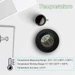 Digital Mini Hygrometer Thermometer for Reptiles 4-Pack