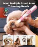 Low Noise LED Dog Paw Trimmer - Pink
