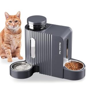 Automatic Cat Food and Water Dispenser Set
