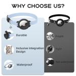 AirTag Cat Collar with Bell and Breakaway Design