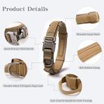 Adjustable Tactical Dog Collar with Control Handle