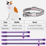 Reflective Breakaway Cat Collar with Bell, 2 Pack