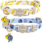 Blueberry Banana Cat Collars with Breakaway Safety Bells