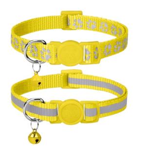 Taglory Reflective Cat Collars with Bells, 2 Pack
