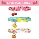 VKPETFR Cute Breakaway Cat Collars with Bells - 3 Pack