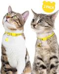 Taglory Reflective Cat Collars with Bells, 2 Pack