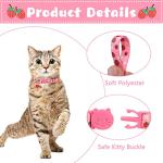 VKPETFR Cute Breakaway Cat Collars with Bells - 3 Pack