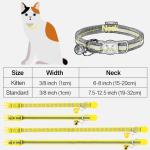 Taglory Reflective Cat Collars with Bells, 2 Pack