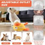 Duck-Shaped Interactive Treat Dispenser Toy for Pets