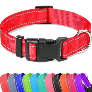 Reflective Adjustable Dog Collar for All Sizes