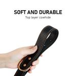 DAIHAQIKO Heavy Duty Leather Dog Collar