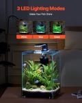 VEVOR 5-Gallon Smart Fish Tank with Adjustable Lighting
