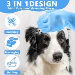 Heat Resistant Pet Grooming Gloves for Dogs & Cats