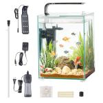 VEVOR 5-Gallon Smart Fish Tank with Adjustable Lighting