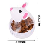 Mouse-Shaped Cat Treat Dispenser Toy - 2 Pack