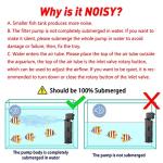 Powerful Submersible Aquarium Filter for Large Tanks