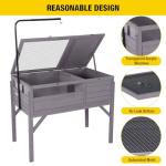 Wooden Tortoise Habitat with Detachable Legs