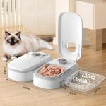 Automatic 2-Meal Cat Feeder with Refrigerated Dispenser