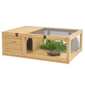 Wooden Tortoise House for Indoor Reptiles