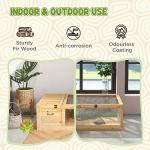Wooden Tortoise House for Indoor Reptiles