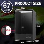 67 Gallon PVC Tall Reptile Tank with Ventilation