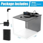 1 Gallon Betta Fish Tank with LED Light