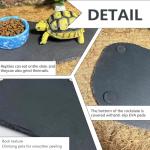 Reptile Basking Rock Plate and Feeding Dish