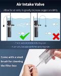 Pawfly Submersible Aquarium Filter for 3-10 Gallon Tanks