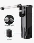 NICREW Submersible Aquarium Filter for 2-5 Gallon Tanks