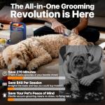 Buenkee Dog Grooming Kit with Vacuum and Brush