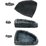 2-Pack Reptile Food and Water Corner Dishes