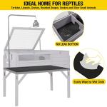 Wooden Tortoise Habitat with Adjustable Lamp Holder