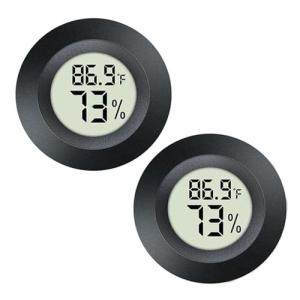 2 Pack Digital Humidity Meter for Reptiles