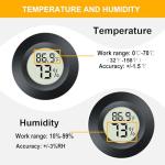 2 Pack Digital Humidity Meter for Reptiles
