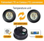 2 Pack Digital Humidity Meter for Reptiles