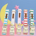 Cute Pink and Green Adjustable Dog Collar