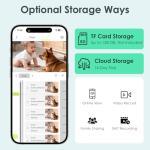 YOTON 2.4GHz Indoor Pet Camera with Night Vision