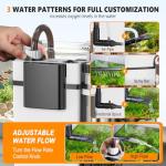 Hygger Quiet Hang-On Aquarium Filter for Small Tanks